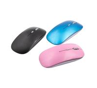 SOIMISS Ratón Inalámbrico 2.4g para Pc Diseño Ergonómico USB para Oficina y Uso Personal Ratón Óptico Color Negro