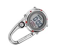 SOIMISS Reloj Mosquetón Multifuncional Acero Inoxidable Resistente Al Agua Unisex para Actividades Al Aire Libre Escalada Color Rojo Compacto and Durable