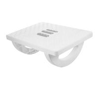 SOIMISS Reposapiés Antideslizante de Plástico de Color Claro Ajustable para Oficina y Hogar, Taburete Pequeño Ergonómico Debajo del Escritorio para Descanso de Pies, Uso en Sala, Baño