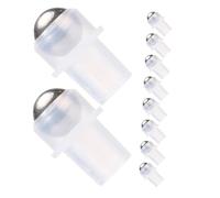 SOIMISS Roll-on Para Aceites Esenciales 10 Piezas 16 Dientes Transparente Pe Bolas De Acero Aplicador Para Perfume Uso Cosmético Recargable Accesorios Para Frascos De Aceite Esencial