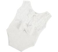 SOIMISS Ropa para Fotografía de Recién Nacido Mameluco de Encaje para Bebés Traje para Sesión de Fotos Cinturón de Cintura para Sesión de Fotos