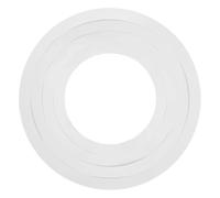 SOIMISS Set De 4 Anillos De Silencio Para Tambor De Batería Plástico Pc Blanco Tamaño 10/12/14/16 Pulgadas Kit Portátil Para Práctica De Batería