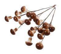 SOIMISS Set de 4 Mini Setas Artificiales de Espuma Color Café, Decoración de Hongos para Jardín de Hadas, Adornos para Macetas y Accesorios en Miniatura, Ideales para Decoración