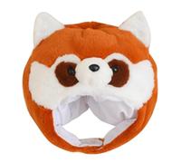 SOIMISS Sombrero de Peluche para Cosplay de Mapache Marrón, Ligero y Portátil, Accesorio Divertido para Fiestas y Disfraces de Carnaval, Tocado de Animal 33x33 Cm para Adultos