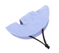 SOIMISS Sombrero para Perros Pequeños Ajustable con Agujeros para Orejas Gorra Pescador Ligera y Transpirable para Mascotas Protección Solar para Actividades al Aire Color Azul Talla
