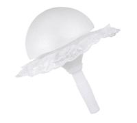 SOIMISS Soporte de Espuma para Ramo de Novia Media Bola 16,5 Cm Encaje y Asa, Porta Ramos DIY para Fiesta de Bodas, Suministros para Arreglos, Soporte Floral Resistente