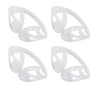 SOIMISS Soporte de Plástico para Orejeras de Invierno, 4 Piezas, Resistente y Fácil de Usar, Marco para Fabricación DIY de Orejeras de Color Blanco