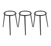 SOIMISS Soporte de Trípode de Hierro 3 Piezas para Quemador de Alcohol Resistente al Calor Trípode Educativo para Laboratorio de Química y Experimentación Científica Escolar