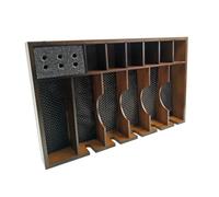 SOIMISS Soporte Diseño Madera de Cortadora de Pelo para Eléctrica Gran de Rejilla Racional y Capacidad, Práctico para Salón de Belleza Profesional