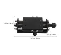 SOIMISS Soporte Metálico para Riel Deslizante Lineal de Grabadora Láser Módulo Ajustable de Elevación Z Calibrador de Altura Guía de Movimiento Preciso para CNC y Montaje de Cabezal