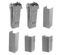 SOIMISS Soporte para Mesa Plegable Bisagras de Resorte Kit de 6 Piezas 2 Soportes 2 U Grandes 2 U Pequeños Herrajes Metálicos Resistentes para Muebles Plegables Accesorios para