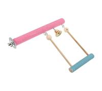 SOIMISS Soporte para Pájaros de Madera Resistente Perchero para Jaulas Juguete para Loros y Periquitos Base Estable para Masticar y Jugar Ayuda Ejercitar y Mantener Feliz Tu Mascota