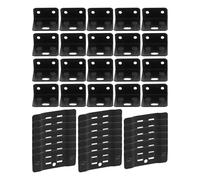 SOIMISS Soportes de Esquina en Ángulo 20 Piezas Conector de Muebles para Estantes de Madera y Gabinetes Ajuste Firme