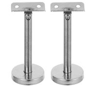 SOIMISS Soportes de Pasamanos Ajustables de Acero Inoxidable para Pared 112 X 5 CM 2 Piezas Soporte Tubular Recto para Barandillas de Escaleras Interiores Herrajes Resistentes y