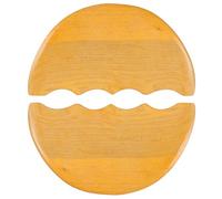 SOIMISS Tabla de Raspado Guasha de Madera Clara 2 Piezas, Herramienta de Masaje Ergonómica Hogar, Circulación Sanguínea y Cuidado Facial, Adecuado para Bienestar y Relajación