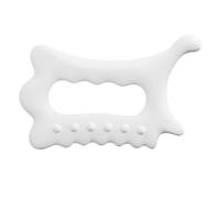 SOIMISS Tablero de Guasha de Resina para Masaje Corporal Raspador Compacto y Resistente para Relajación Muscular Herramienta Multifuncional para Cuello Espalda y Rostro Blanco