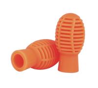 SOIMISS Tapas Paquete Protectoras Baquetas Silicona de Batería para de y Naranja, Textura Flexible Portátil de 2 Piezas para Silenciador y Protección en Práctica Musical