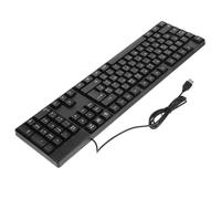SOIMISS Teclado USB Cable Compacto de Abs, Teclado Numérico Integrado, Compatible Ordenador de Escritorio, Adecuado para Oficina, Trabajo y Estudio
