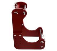 SOIMISS Telar de Madera Rojo para Abalorios Diseño Ergonómico y Estructura Estable, Soporte Firme y Altura Ajustable para Proyectos de Pulseras y Joyería Artesanal