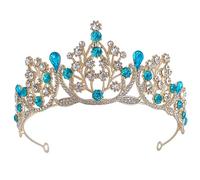 SOIMISS Tiara Corona De Boda Gemas De Imitación Tocado Para De Novia Obsequio De Despedida De Soltera Para Damas De Honor Fiesta De Cumpleaños