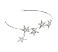 SOIMISS Tiara De Estrella Con Gemas De Imitación Diadema Para Mujer Tocado Creativo Gemas Para Fiesta Accesorio Cabello Para Niña y Mujer