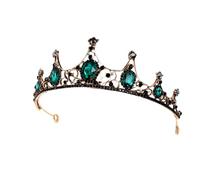 SOIMISS Tiara de Novia, Tiara de Boda Barroca Retro de Aleación Negra, Tocado Vintage para Mujer y Novia, para Foto y Fiesta