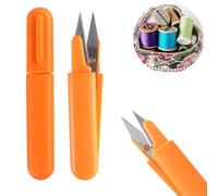 SOIMISS Tijeras de Bordar de Acero Inoxidable Negras, Diseño Colgante y Corte Limpio, 4 Piezas para Manualidades y Suministros DIY Color Aleatorio