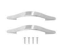 SOIMISS Tiradores para Puertas y Cajones de Cocina Armarios y Cómodas de Acero Inoxidable 6 Pulgadas 2 Piezas Diseño Arco Distancia entre Agujeros de 96 MM Aptos para Uso Doméstico