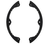 SOIMISS Tiras Protectoras para Tabla de Snowboard 2 Piezas Tamaño Medio Negro Protectores de Bordes Arqueados de Pbt para Esquí y Longboard Equipo de Protección Anticolisión para