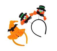 SOIMISS Tocado De Calabaza Brillante Diadema De Bruja Accesorios De Fiesta Sombrero Decorativo De Bruja Amarilla