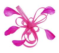 SOIMISS Tocado de Novia Pinza Pelo Decorativa de Malla y Plumas, Elegante Accesorio para Boda y Banquete para Mujeres y Niñas