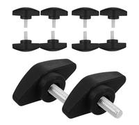 SOIMISS Tornillos en Forma de T para Soporte de Micrófono M5X25-36 Perillas de Plástico Moleteado 50 Piezas Ajuste Manual sin Herramientas Accesorios para Grabación y Salas de