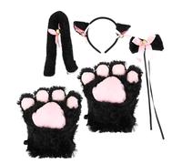 SOIMISS Traje De Chica Gato Para Cosplay Disfraz De Gato Para Fiestas Accesorios De Estilo Anime Lolita Orejas y Rabo Para Eventos De Rol