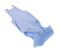 SOIMISS Traje de Recuperación para Gatos Post Cirugía Azul Transpirable Tamaño M para Gatitos 2-4 Kg Ajuste Elástico Cómodo y Protección de Heridas para Uso Posoperatorio