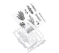 SOIMISS Troquel de Corte de Acero al Carbono para Manualidades, No se Deforma ni Rompe, Diseño Delicado y Natural para Decoración de Tarjetas y Bodas