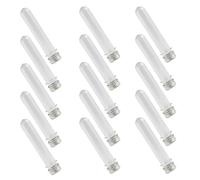 SOIMISS Tubos Transparentes para Cordones de Zapatos 20 Pcs Organizador Portátil de PE Tapa de Rosca Estuche Sellado Transparente para Viaje y Almacenamiento Seguro de Cordones