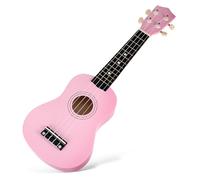 SOIMISS Ukelele De 21 Pulgadas Para Principiantes, Juego De Ukelele Hawaiano Rosa Con Bolsa, Cuerda De Repuesto y Púa, Instrumento Musical Para Niños y Adultos