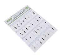 SOIMISS Útil y Gráfico de Papel Estucado Tabla de Práctica para Principiantes, Guía de Entrenamiento Diseñada para Iniciadores, Adecuado para Clases y Estudio en Casa Color Aleatorio