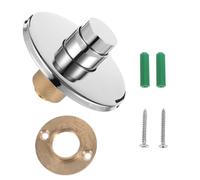 SOIMISS Válvula Pulsador Manual Empotrada de Descarga de Metal para | Núcleo Mecanizado Precisión, Sistema Interno de Descarga, Kit de Fijación Incluido, Plata