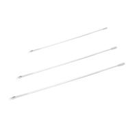 SOIMISS Varillas para Persianas Verticales Blancas 15/19/21 Pulgadas Acrílico Seguro Varilla de Inclinación para Cortinas Interior Oficina Pack 3 Piezas