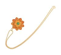 SOIMISS Vintage Lotus Flower Necklace For Women Ethnic Filigree Enamel Pendant Brass Jewelry For Weddings Parties Everyday Wear