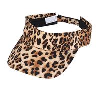 SOIMISS Visera para el Sol para Mujer, Sombrero de Sol Ajustable Verano con Diseño Leopardo, protección UV Ideal para Exterior, Playa, Senderismo, Pesca y Uso Diario, para Golf, Tenis