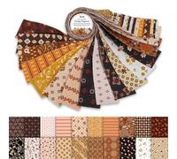 Soimoi Telas Jelly Roll para acolchado: 40 tiras de algodón de 6,35 cm, tela perfecta para proyectos de manualidades tela precortada para acolchado, tiras de algodón para decoración- Elegancia natural
