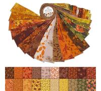 Soimoi Tiras De Tela Jelly Roll Para Acolchar, Precortadas De 2.5 Pulgadas Para Bricolaje, Paquete Surtido De 40 Tiras, Tela Acolchada Perfecta Para Costura, Manualidades, Alfombra - Autumn Serenity