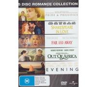 Soir / Loin et A l'étranger / Hors d'Afrique / Orgueil et préjugés / Shakespeare in Love (5 films dramatiques)