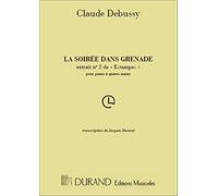 Soiree Dans Grenade 4 Ms (Estampes) - Piano, 4 Hands - SCORE