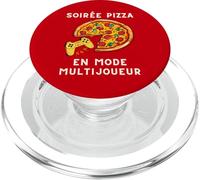 Soirée Pizza en Mode Multijoueur Gamer et Junk Food PopSockets PopGrip para MagSafe