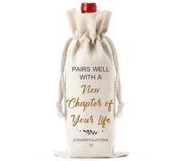 Soireeparty New Chapter - Bolsa de vino divorciada para regalo, beige, leaving gifts for colleagues women, Bolsa de regalo de vino New Chapter