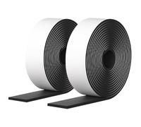 soitzhoc 2 rollos de fieltro adhesivo, con reverso adhesivo, fieltro adhesivo muebles recortables,fieltro negro,para proteger superficies de muebles sillas paredes suelos de madera dura