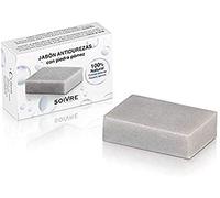 Soivre Cosmetics Jabón Antidurezas con Piedra Pómez Natural | Exfoliante para Pies, Talones, Codos y Rodillas | Elimina Durezas, Callosidades y Células Muertas | Con Aceite de Coco y Almendras Dulces